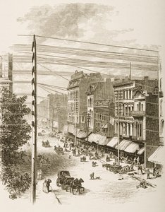 Rue Clark, Chicago, vers 1870 (de 